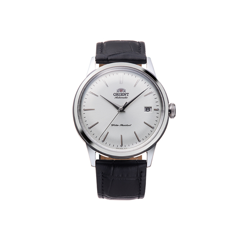 ORIENT Bambino: Mechanical Classic Watch, Leather Strap - 38.4mm (RA-AC0M03S)