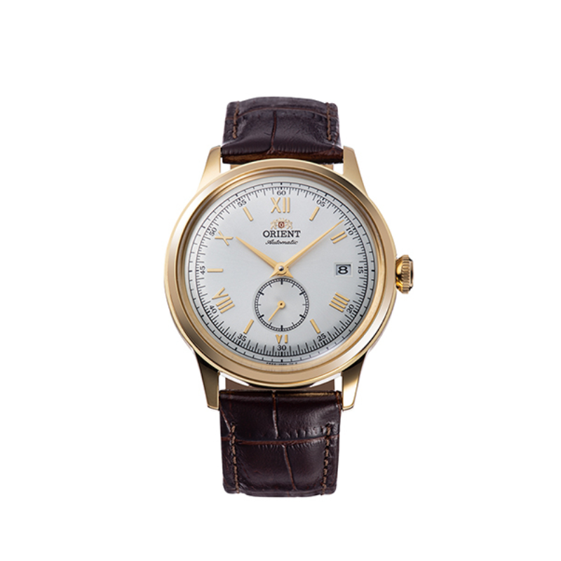 ORIENT Bambino: Mechanical Classic Watch, Leather Strap - 38.4mm (RA-AP0106S)