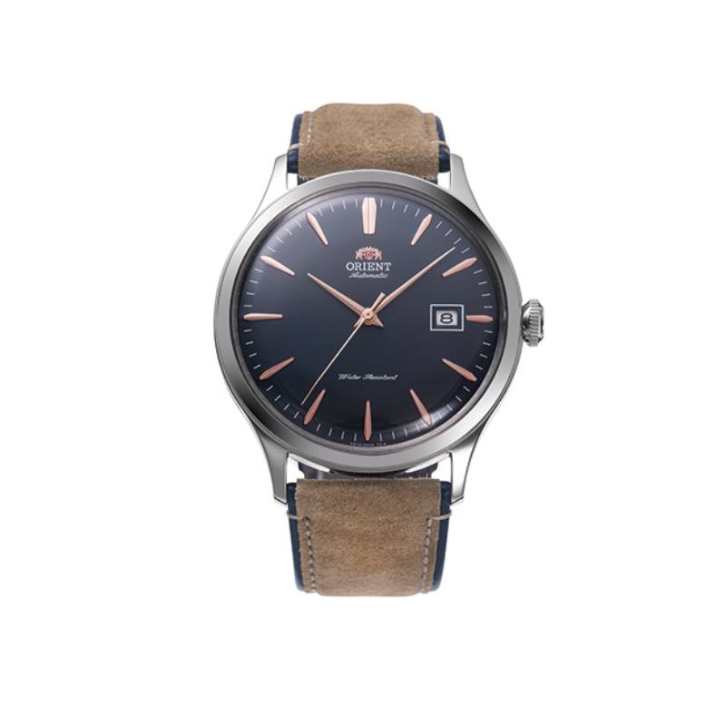 ORIENT Bambino: Mechanical Classic Watch, Leather Strap - 42.0mm (RA-AC0P02L)